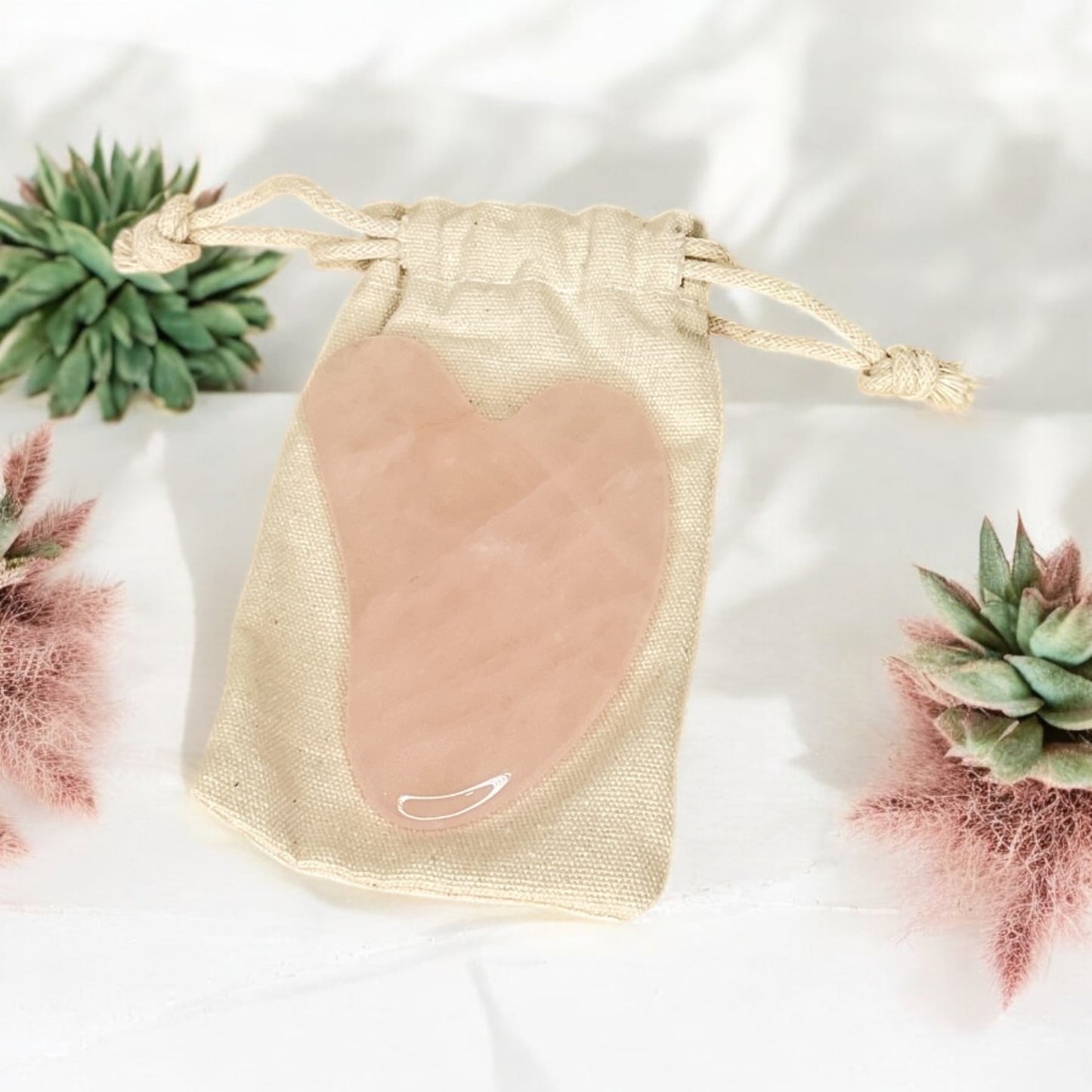 Rose Quartz Gua Sha | Facial Stone