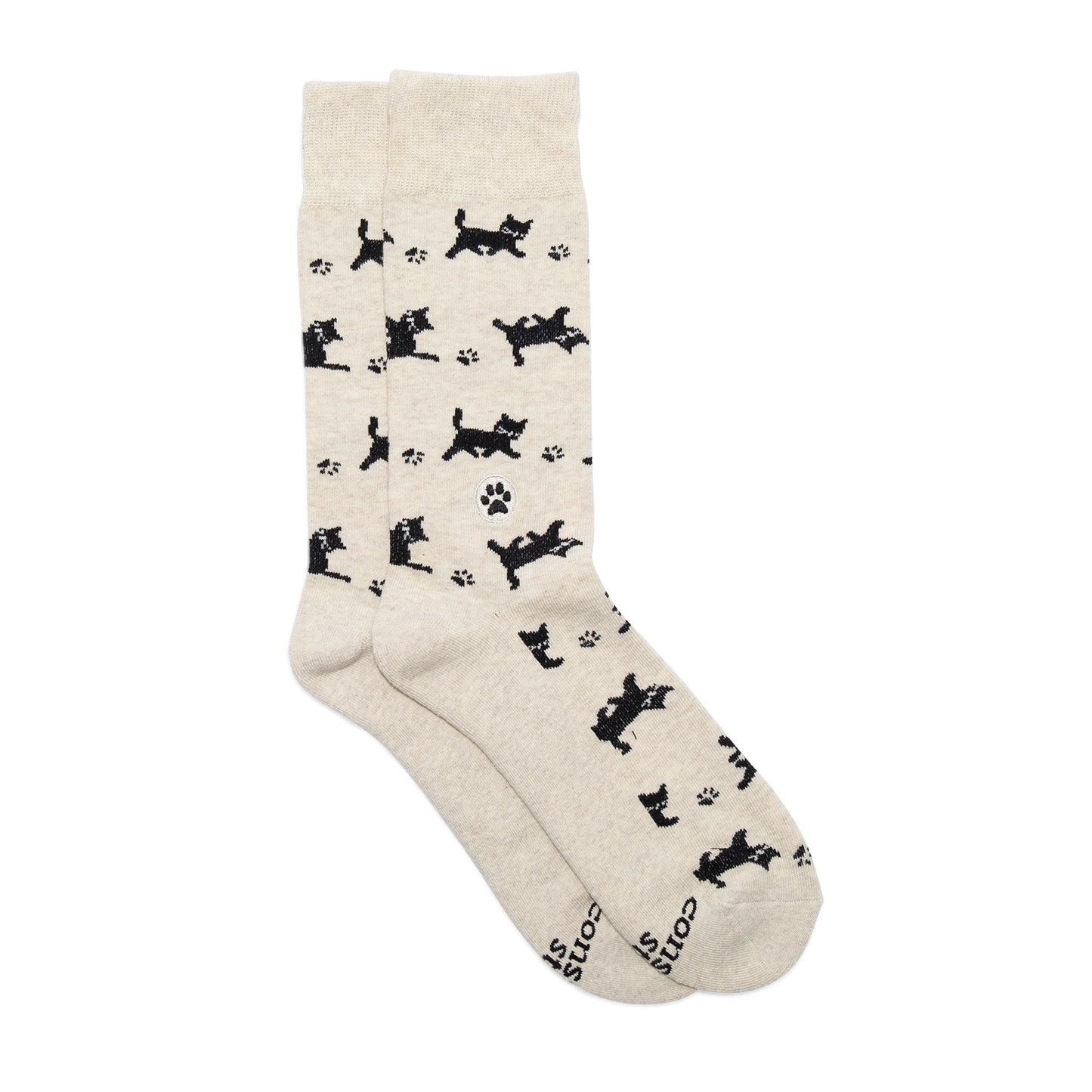 Socks That Save Cats - Beige Socks