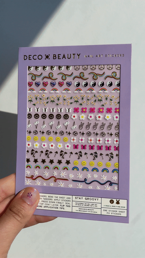 Nail Art Stickers - Stay Groovy Y2K