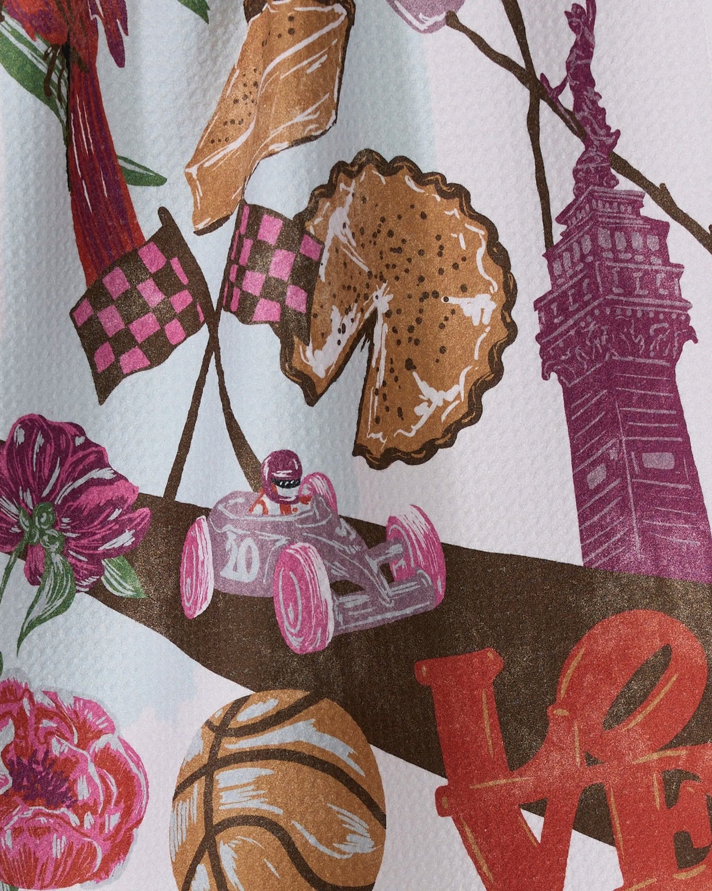 Greetings From Indiana Tea Towel