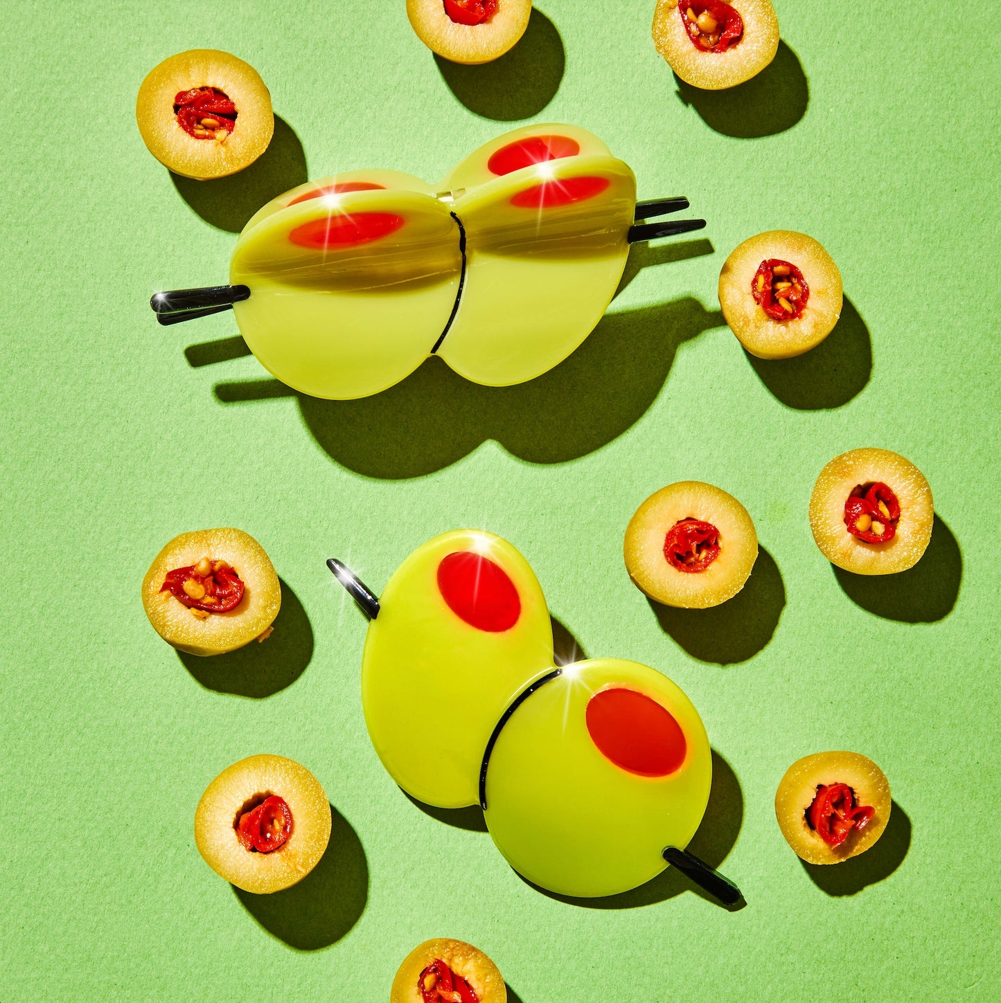 Skewered Olives Hair Claw Clip