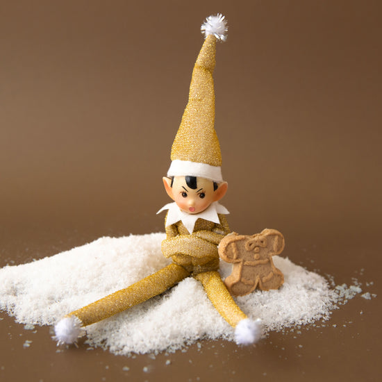 Elf Ornament - Yellow - Tinsel Todd