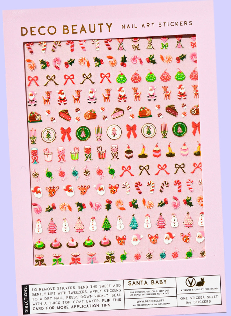 Holiday Nail Art Stickers - SANTA BABY
