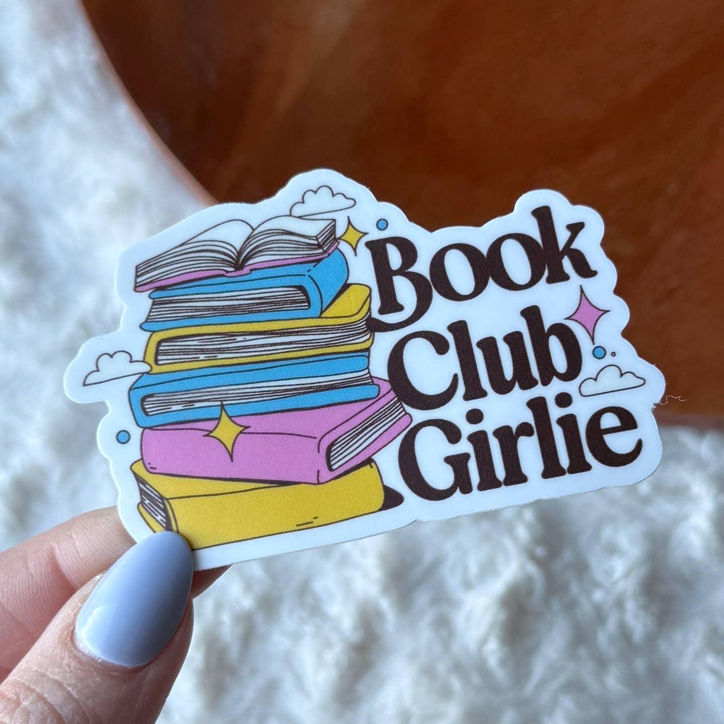 Book Club Girlie Sticker