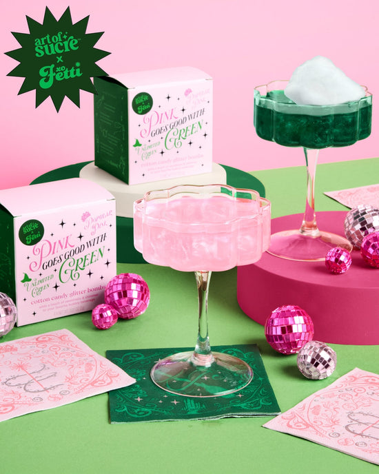 Wicked Glitter Bombs - 4 Cotton Candy Drink Bombs