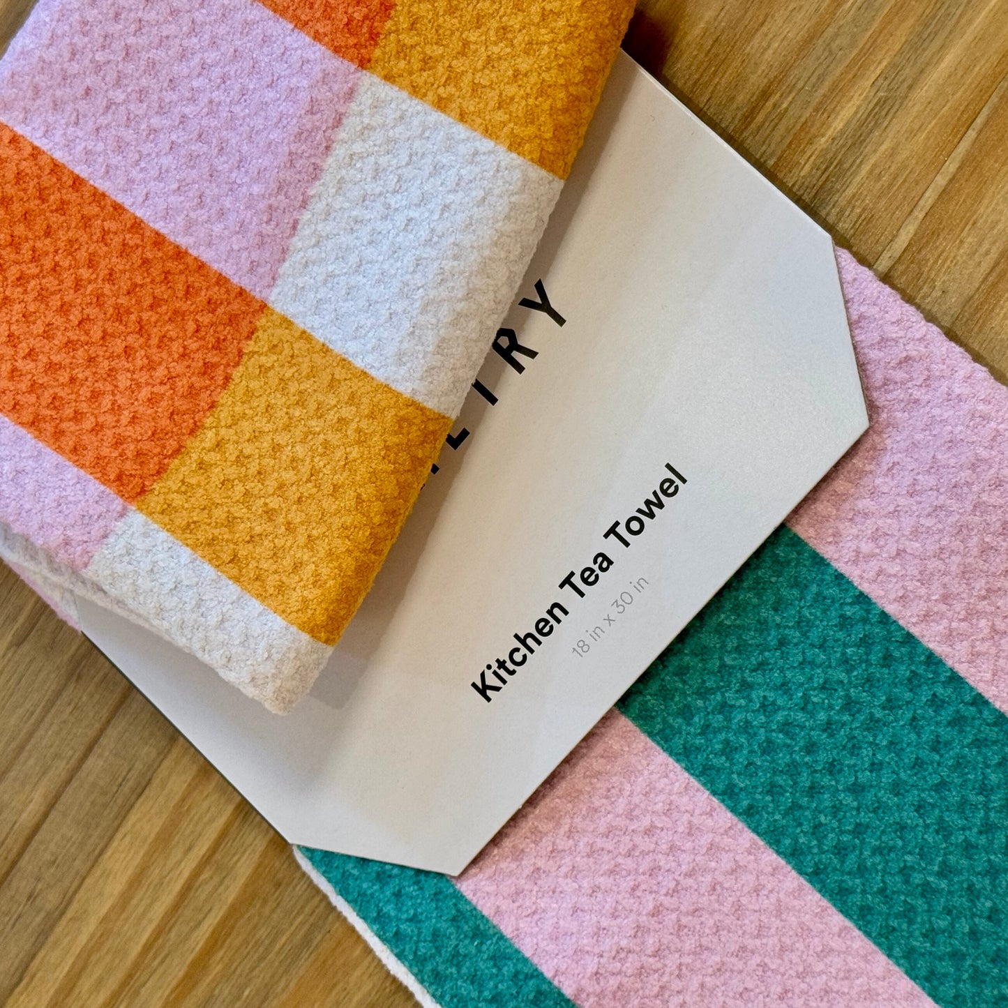 Stacked Stripes Tea Towel