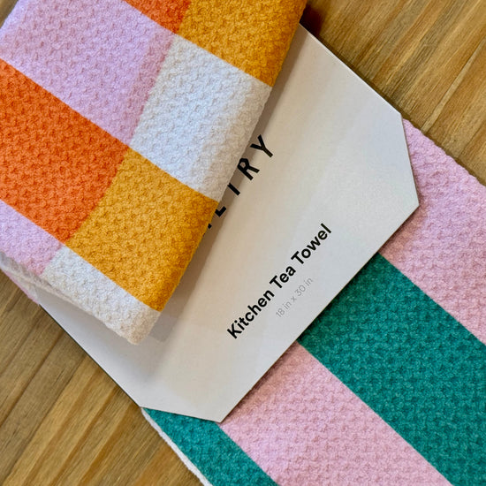 Stacked Stripes Tea Towel