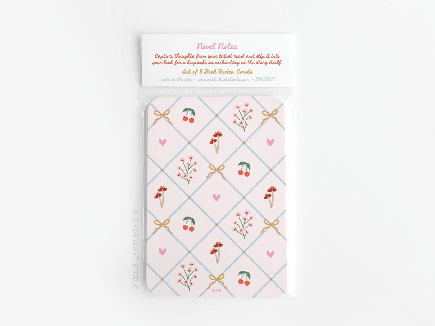 Coquette Novel Notes Book Review Card - Set of 8