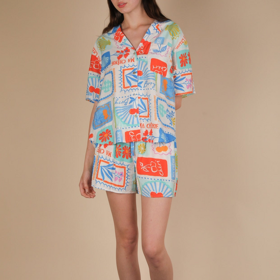 Euro Summer Printed Shorts