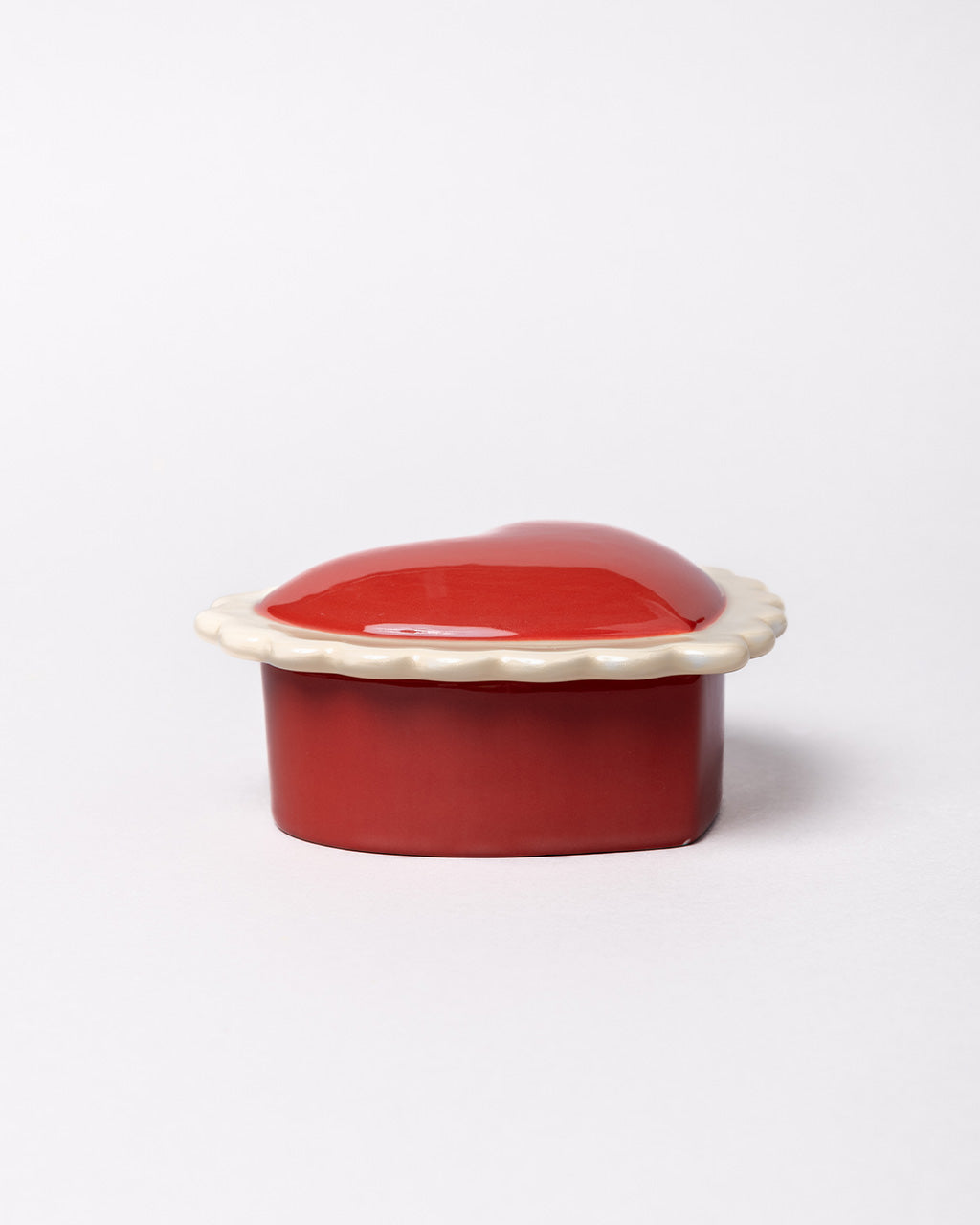 Ceramic Heart Trinket Box w/ Lid
