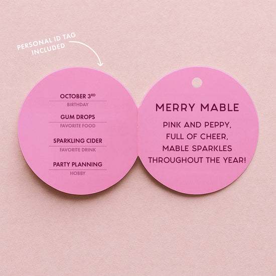 Elf Ornament  - Pink - Merry Mable