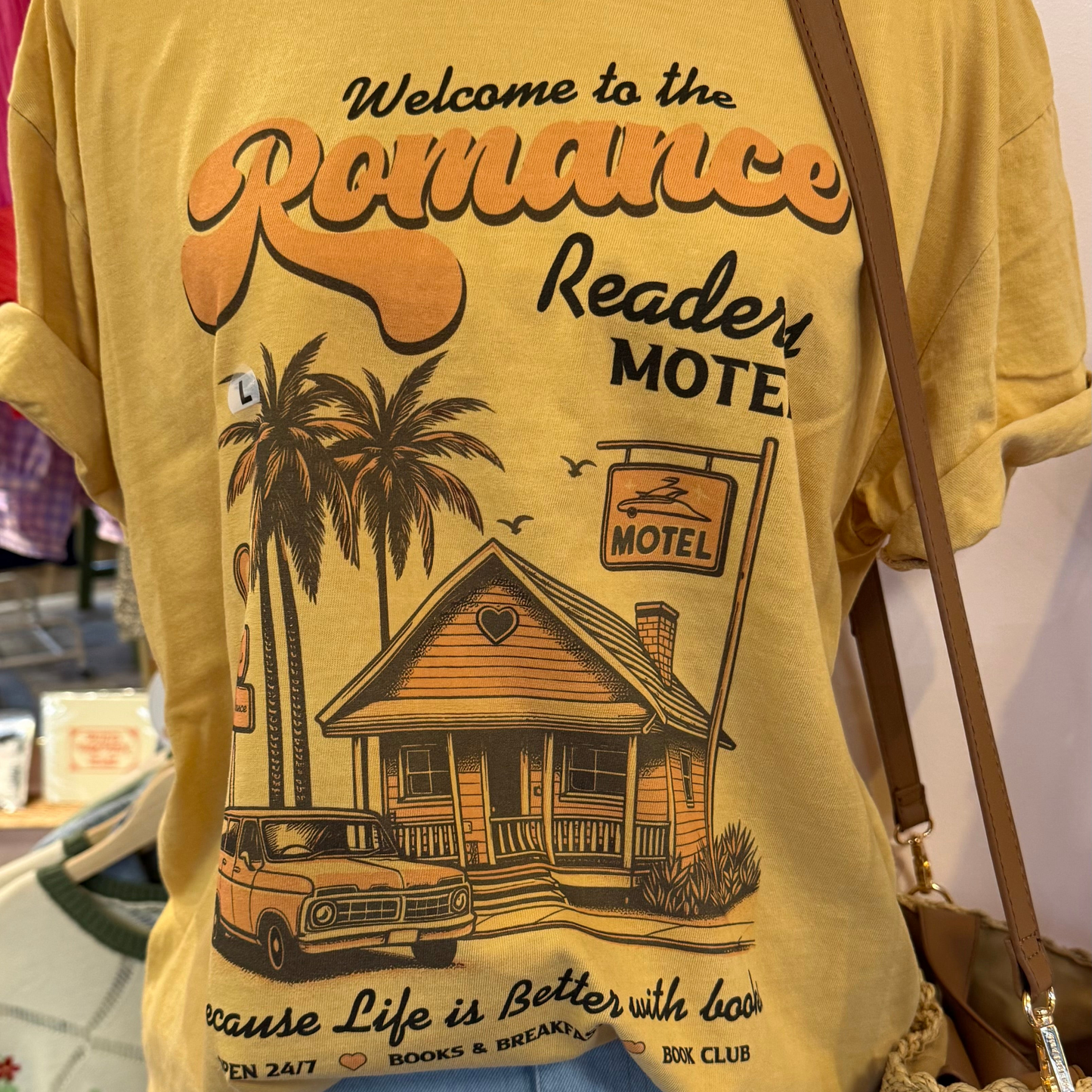 Romance Readers Motel Graphic T-Shirt