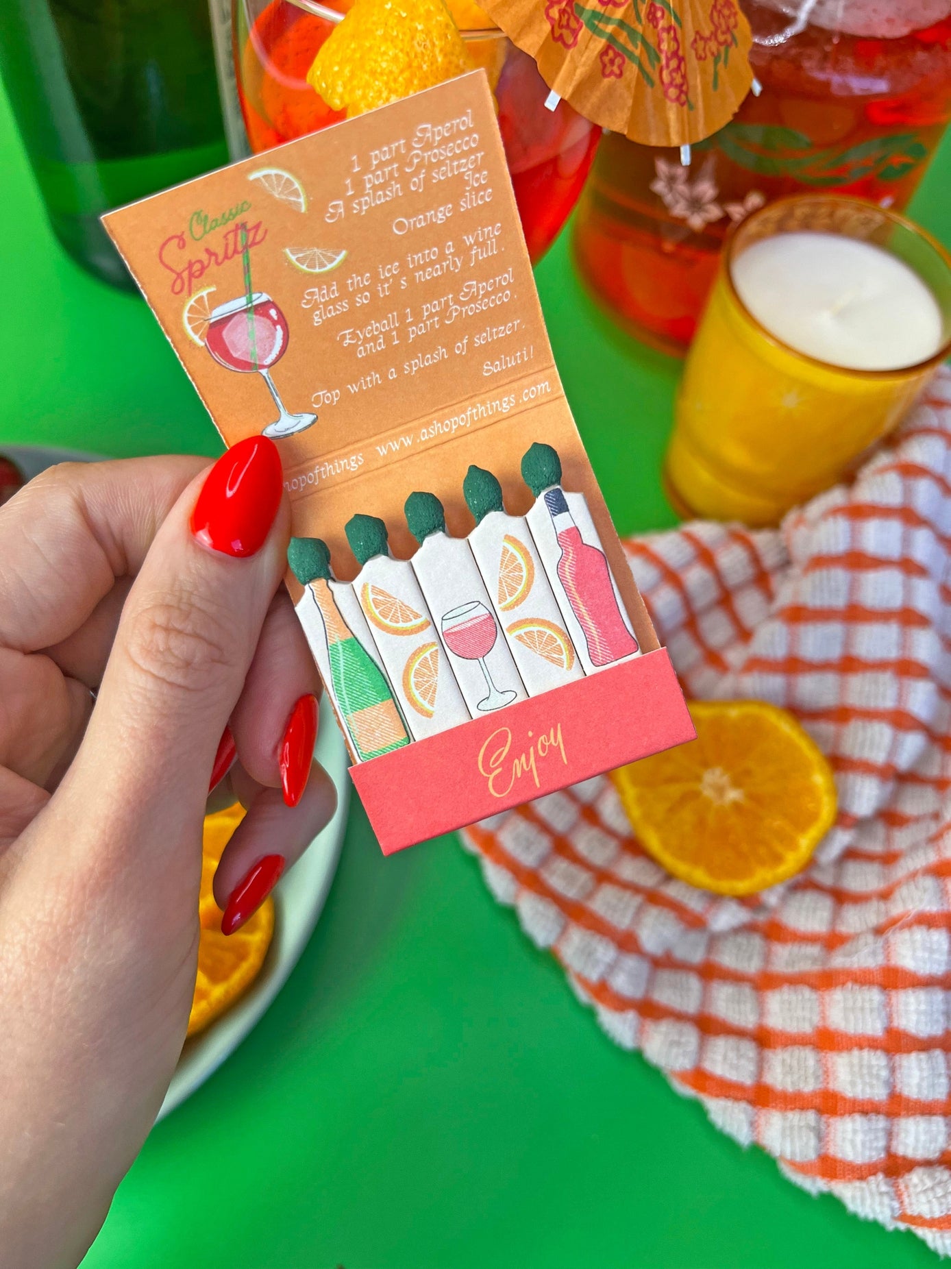 Aperol Spritz Matches Matchbook