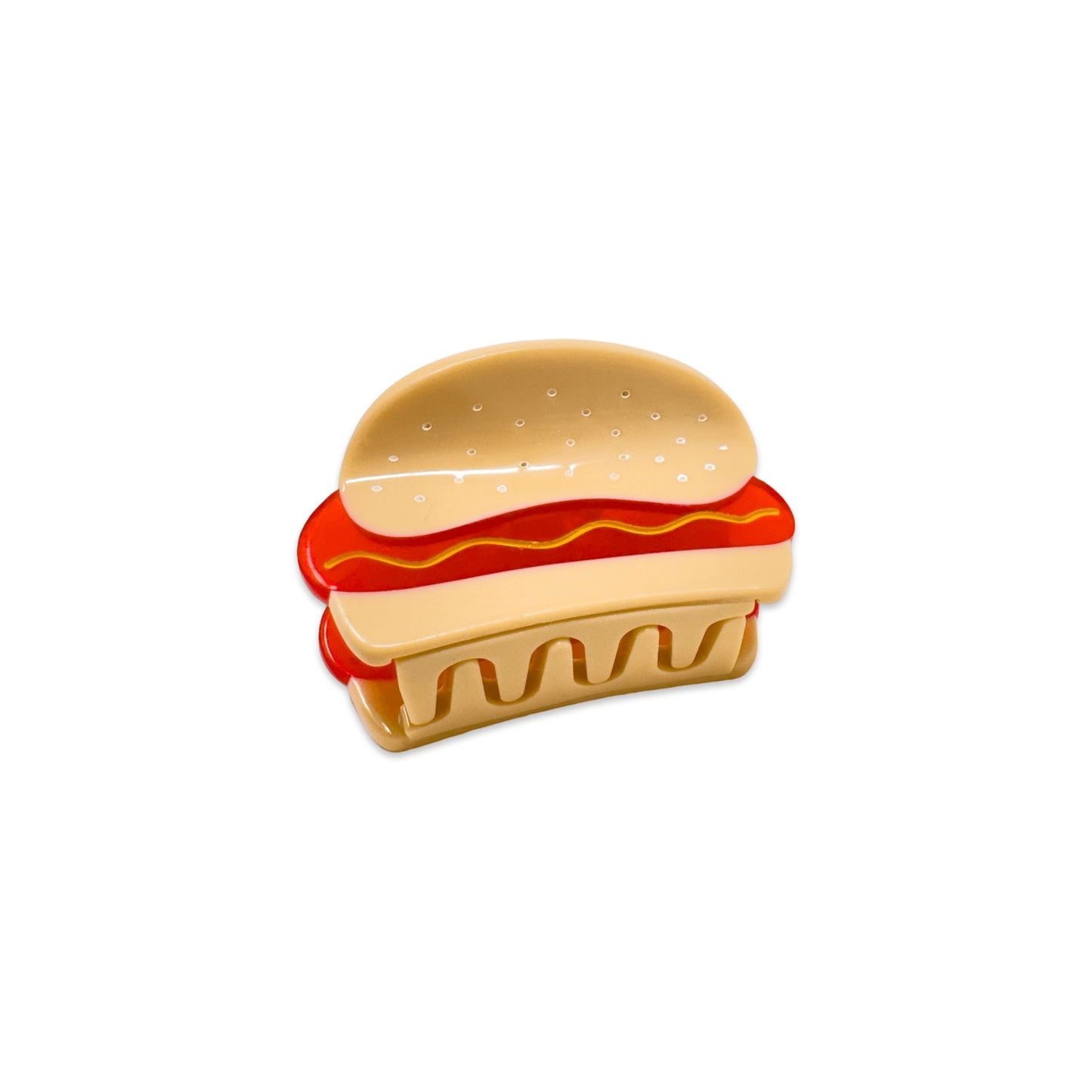 Mini Hot Dog Claw Clip