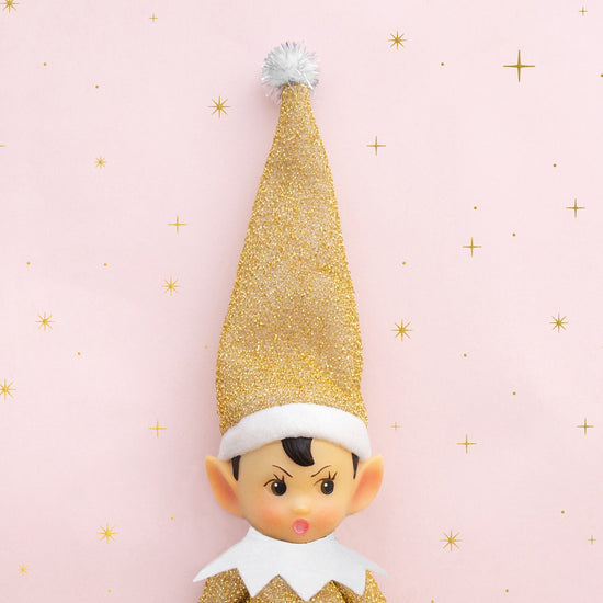 Elf Ornament - Yellow - Tinsel Todd