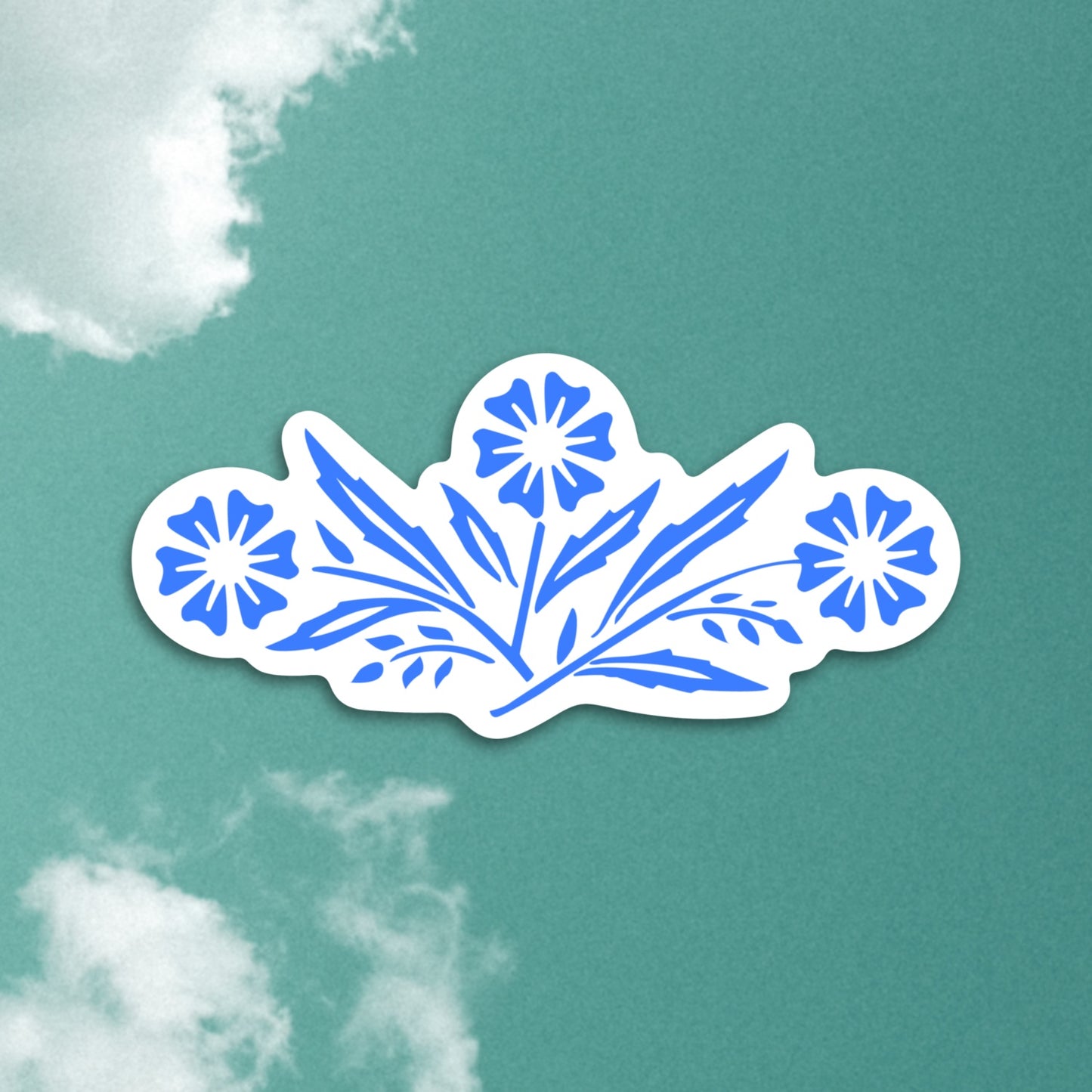 Corningware Blue Cornflower Sticker