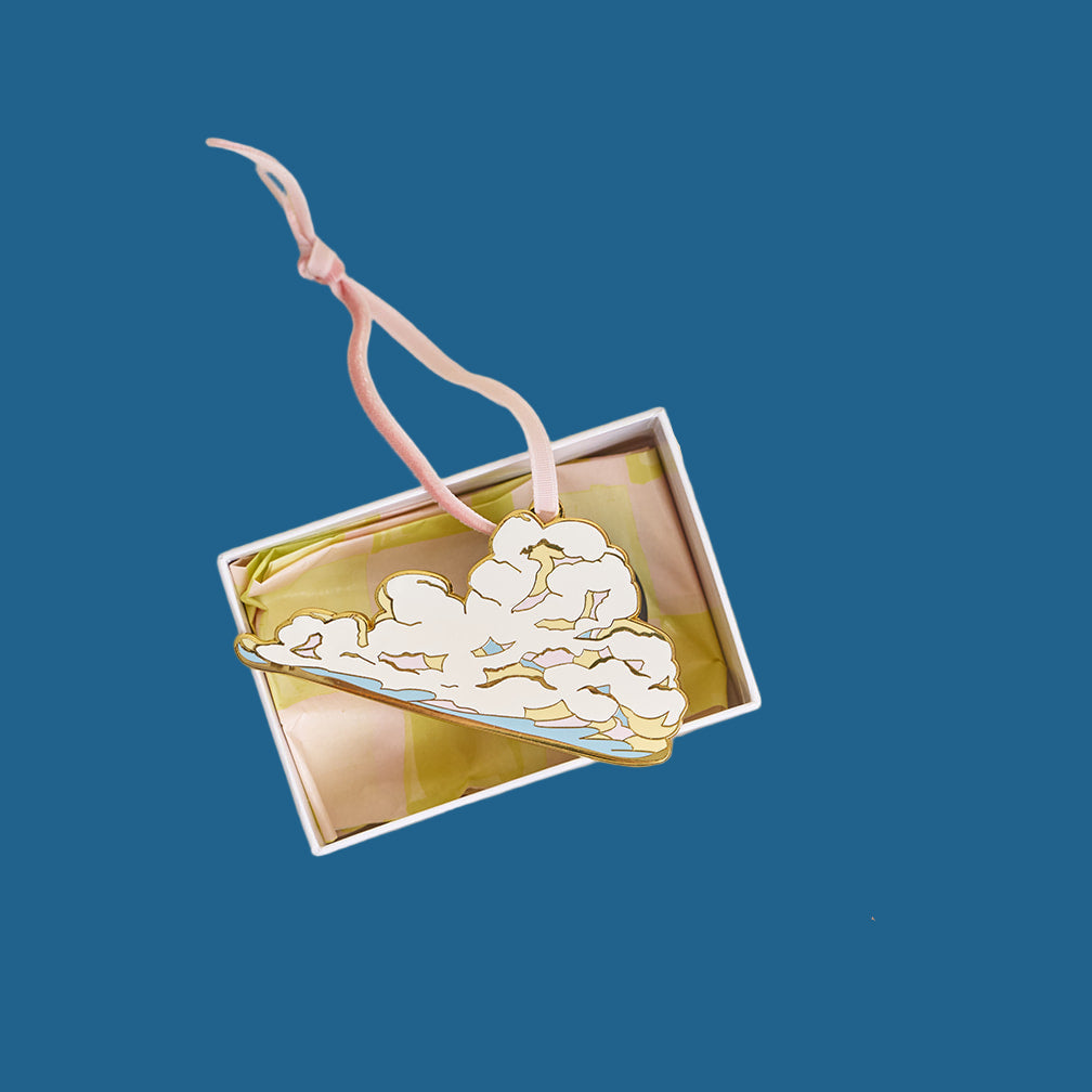 Cloud Enamel Christmas Ornament