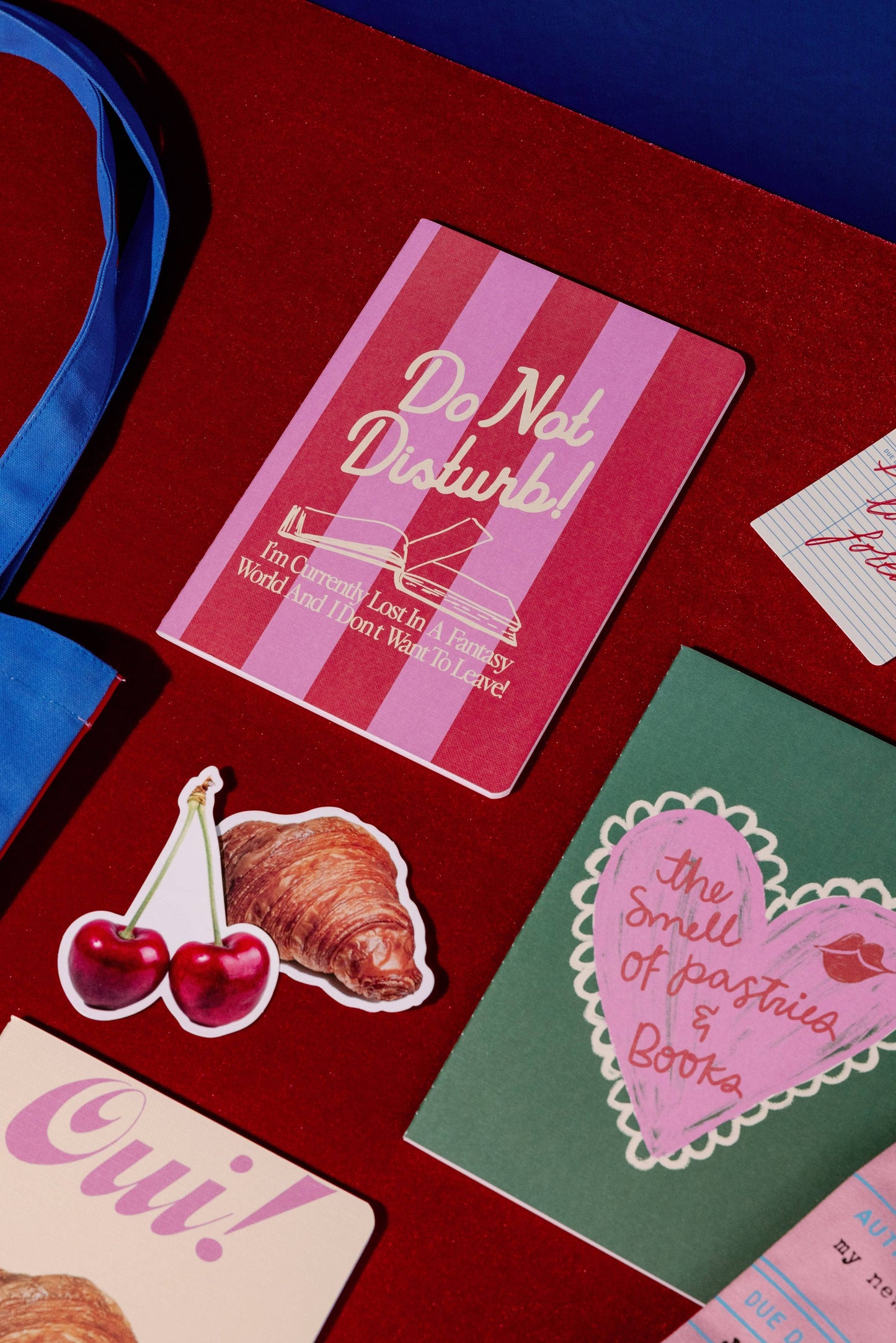 Pastries and Books - 3 Notebook Set