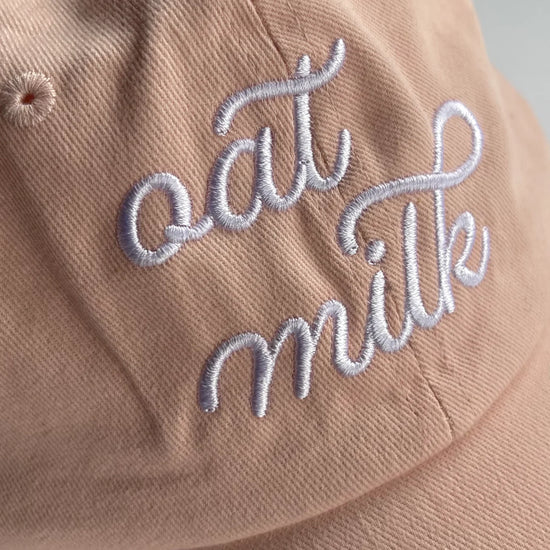 Oat Milk Foodie Baseball Cap Dad Hat