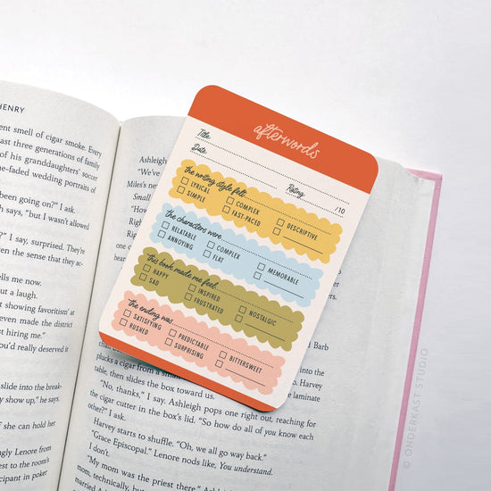 Afterwords Book Review Cards