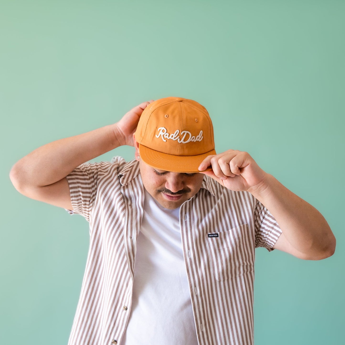 Rad Dad Embroidered Flat Brim Hat