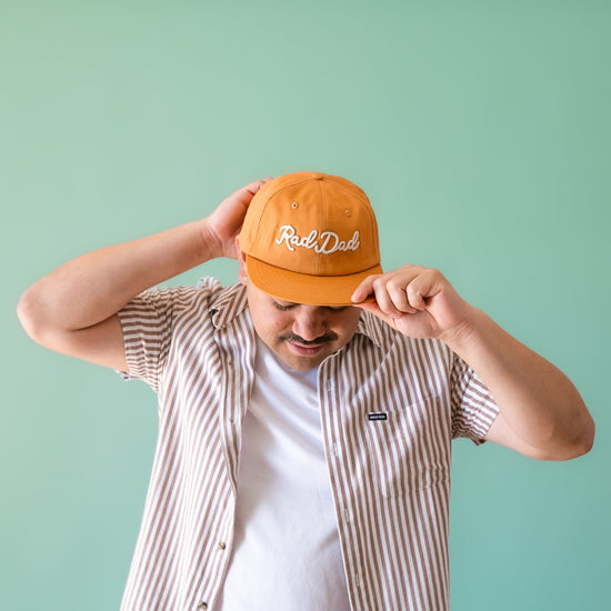 Rad Dad Embroidered Flat Brim Hat