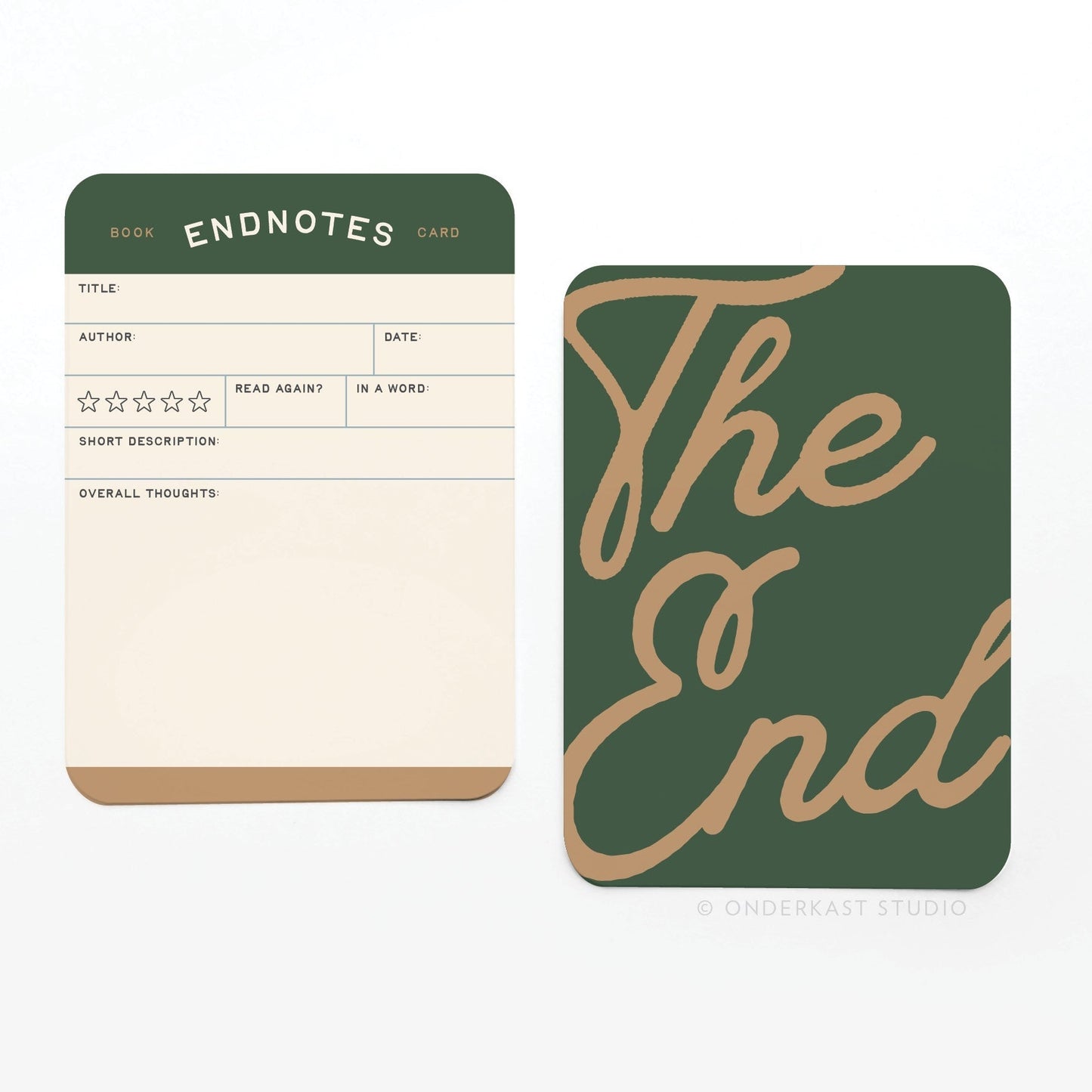 Endnotes Book Review Cards - Set of 8