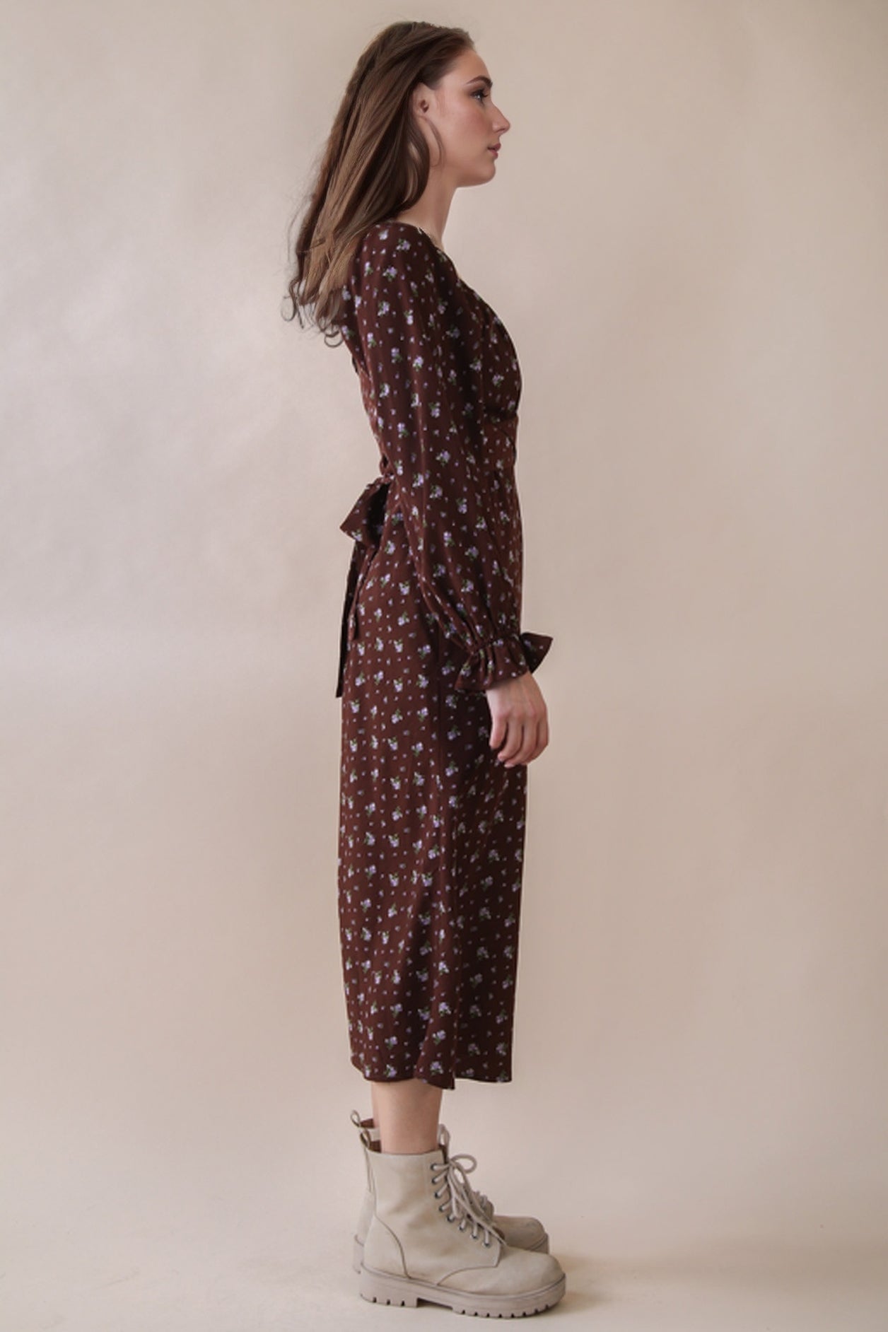 Sweetheart Choco Midi Dress