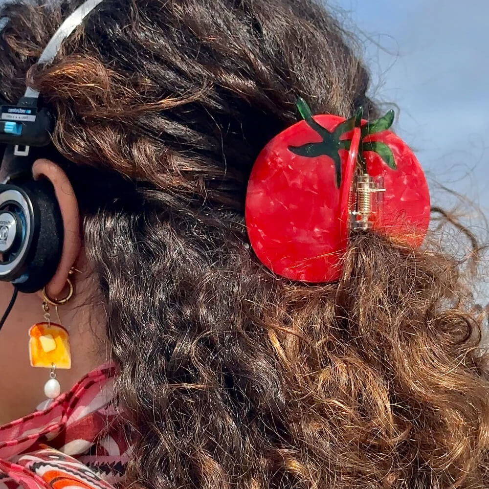 Tomato Hair Claw Clip