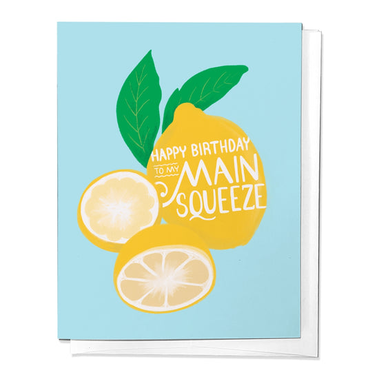 Happy Birthday to my Main Squeeze Lemon Greeting Card