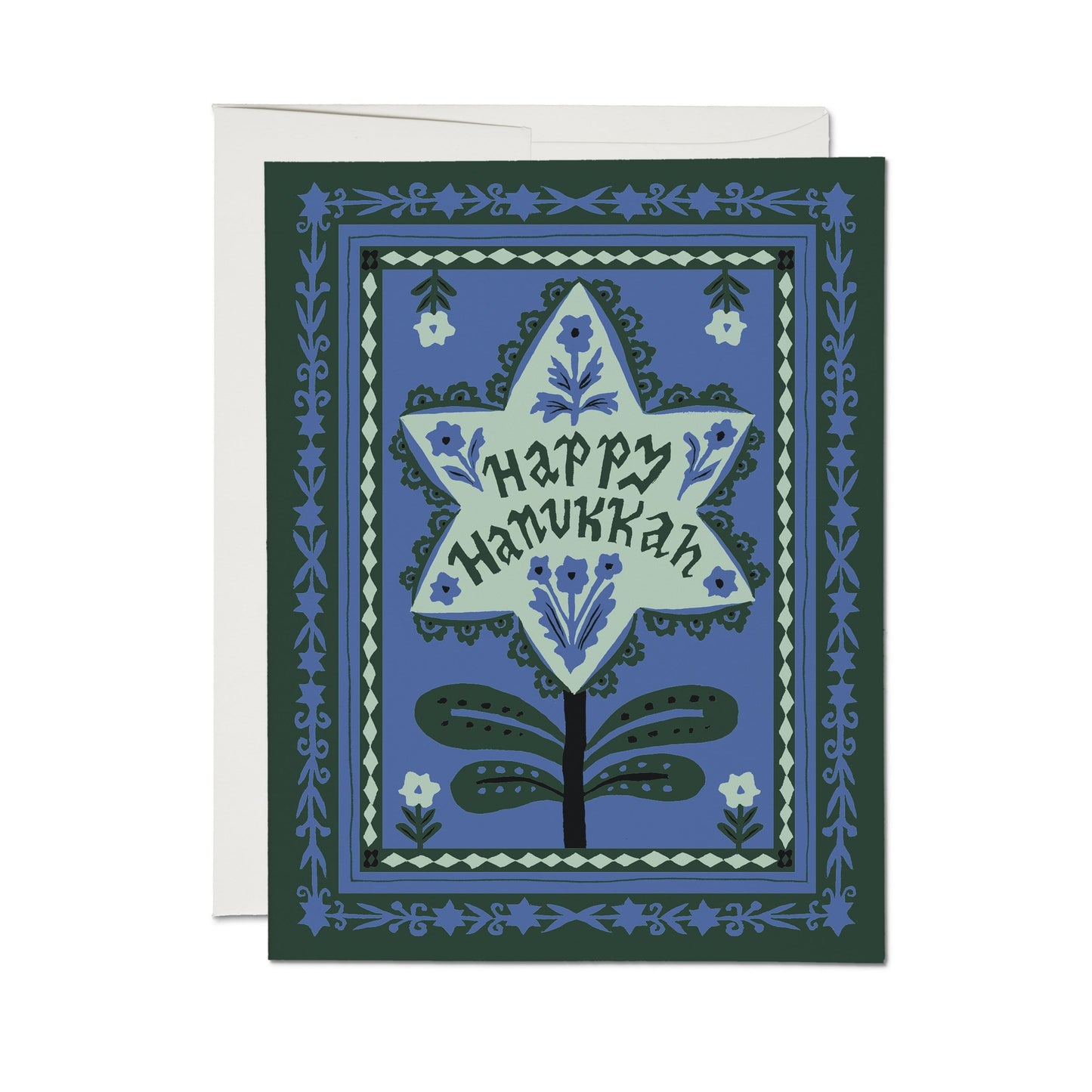 Hanukkah Stamp Holiday Greeting Card