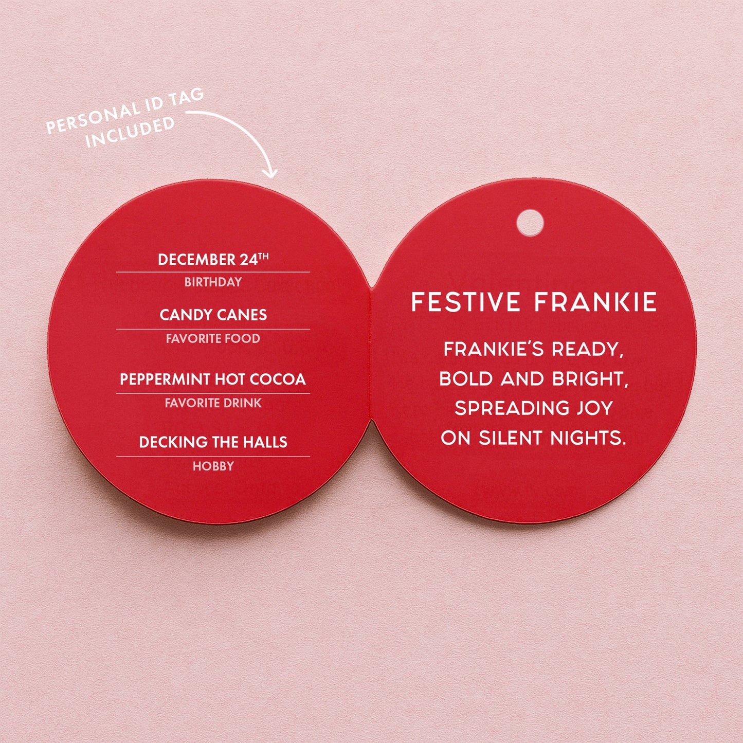 Elf Ornament - Red - Festive Frankie