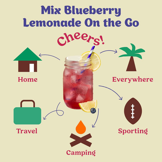 Blueberry Lemonade Cocktail / Mocktail Mixer - Individual Packet