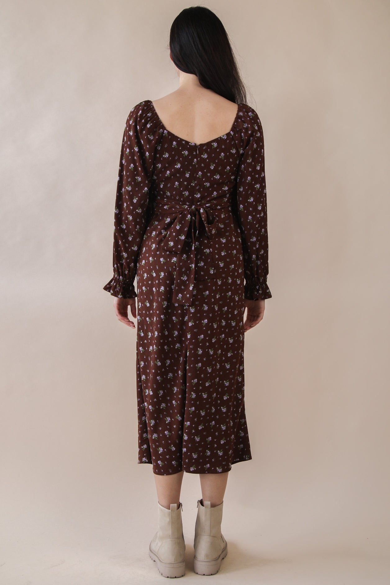 Sweetheart Choco Midi Dress