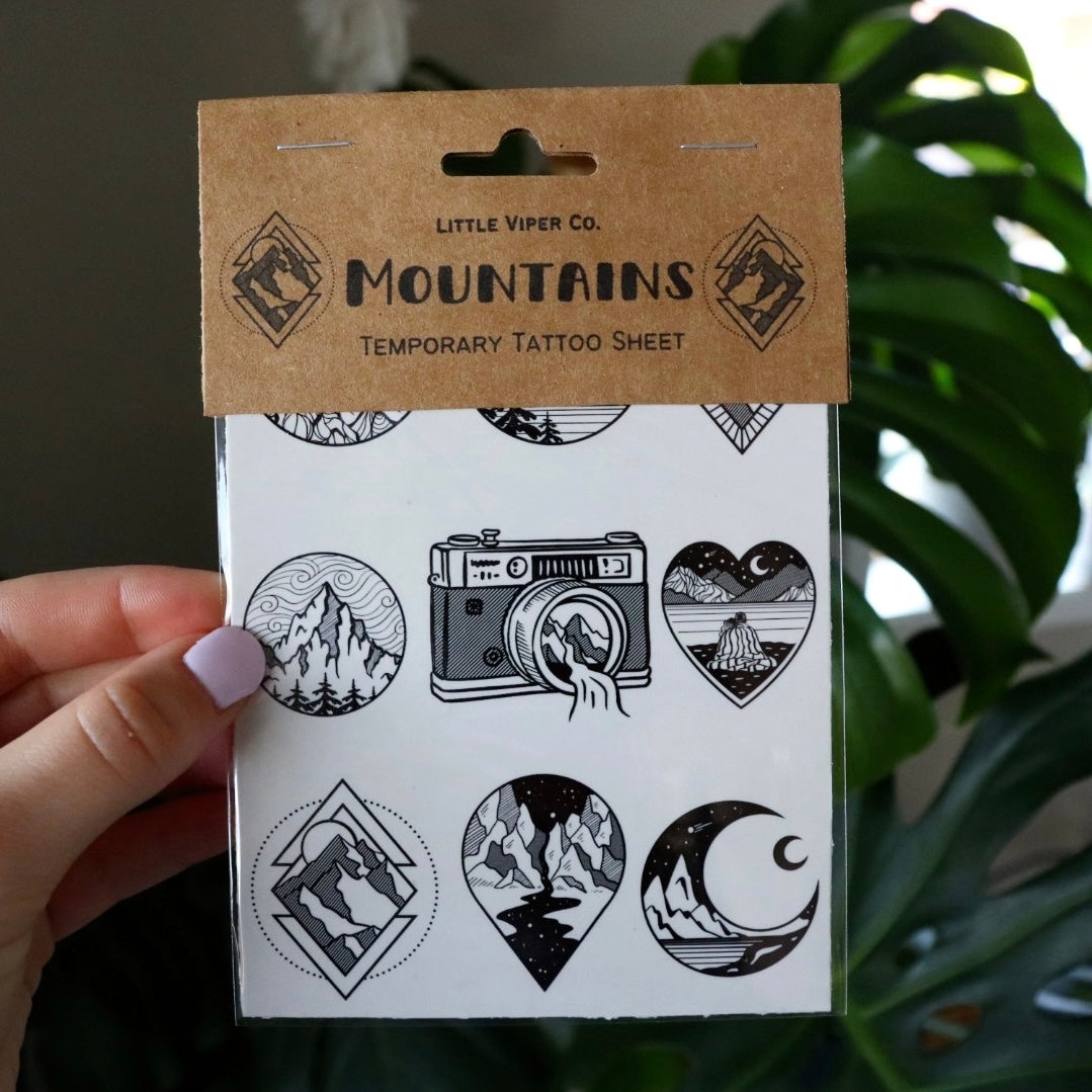 Temporary Tattoos - Mountains