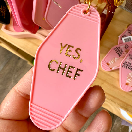 Yes Chef Motel Keychain