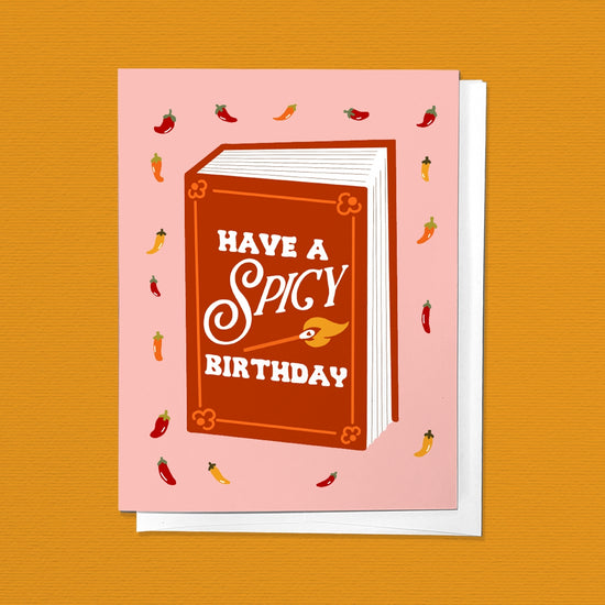 Have a Spicy Birthday Birthday Book Greeting Card
