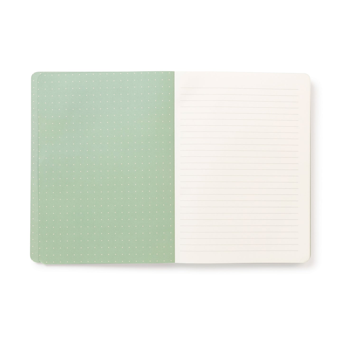 Peach & Green Grid Casey Notebook with Phone Loop