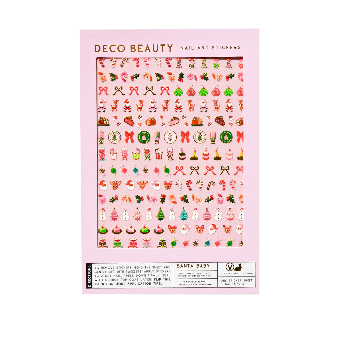 Holiday Nail Art Stickers - SANTA BABY