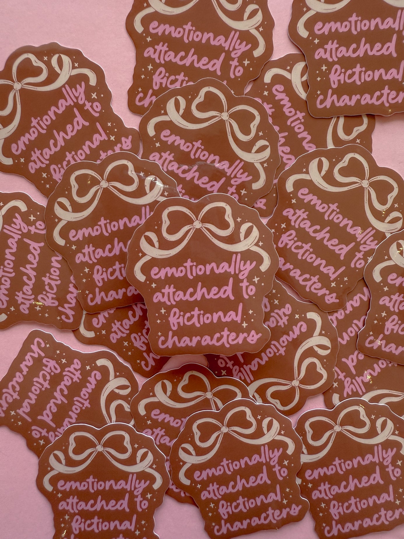 Emotionally Attached Bookish Vinyl Sticker