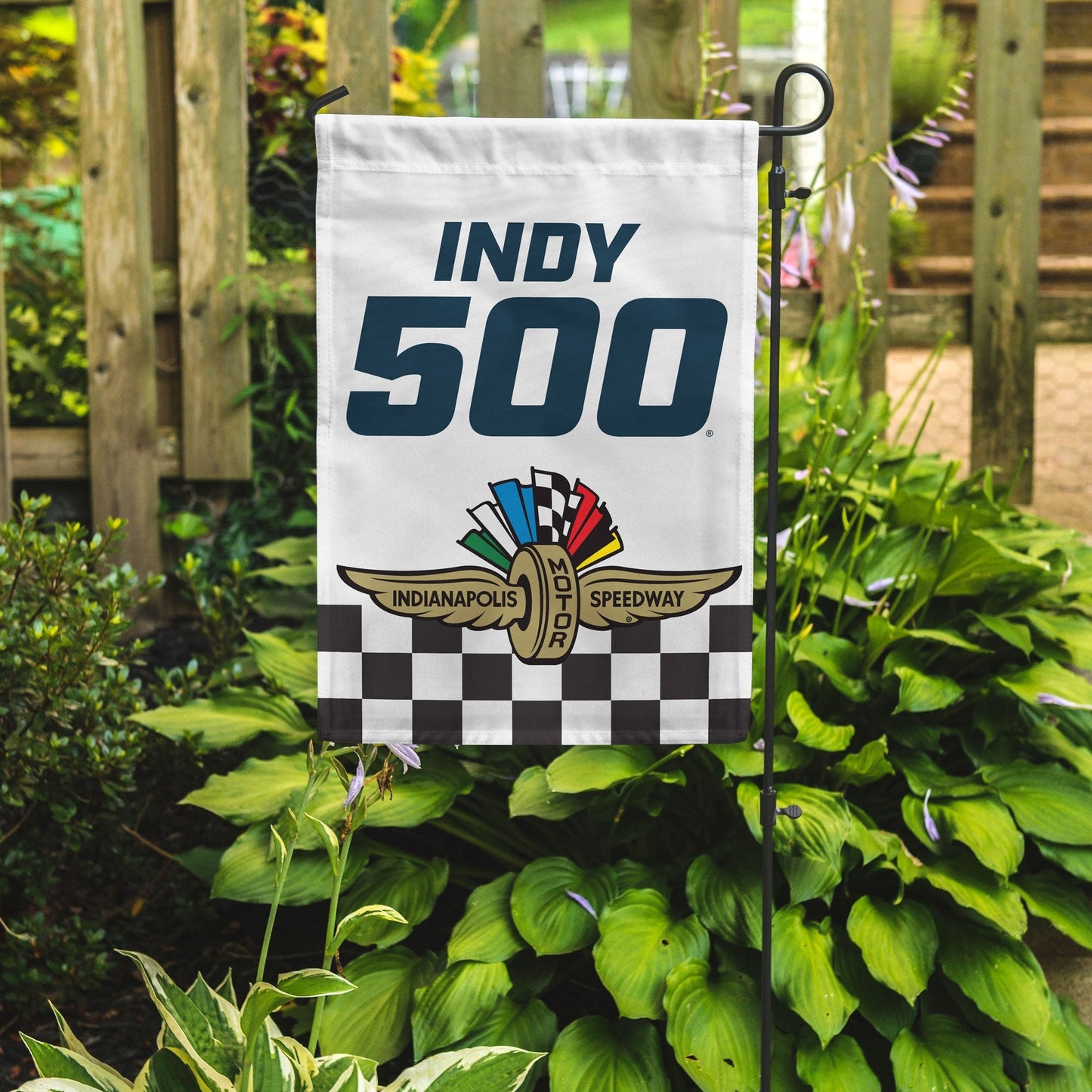 Indy 500 Indianapolis Motor Speedway® Checkered Garden Flag