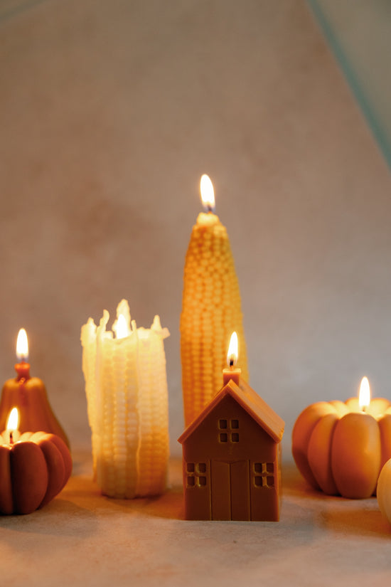 Corn Cob Pillar Candle - Unscented