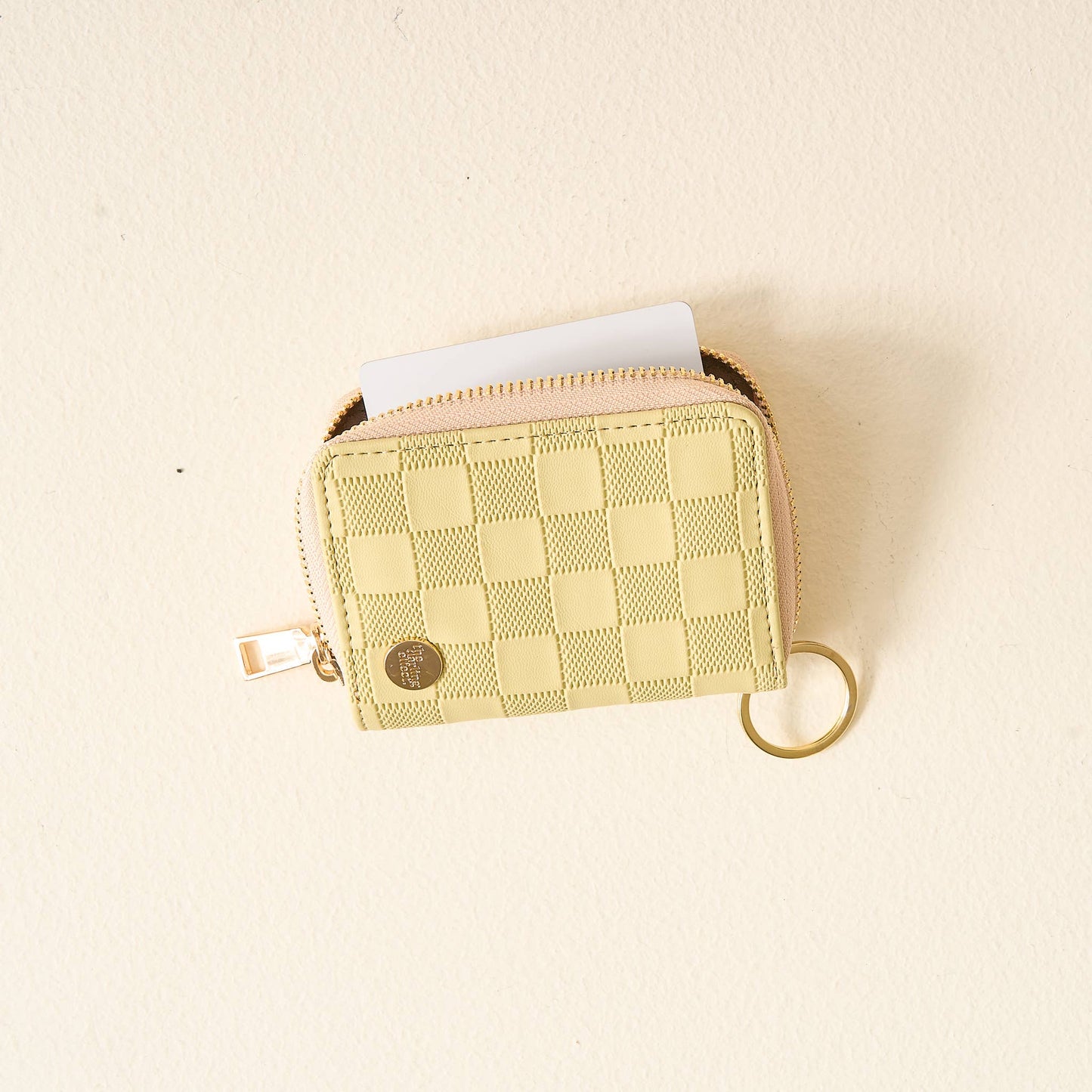 Zip Around Wallet - Green Check