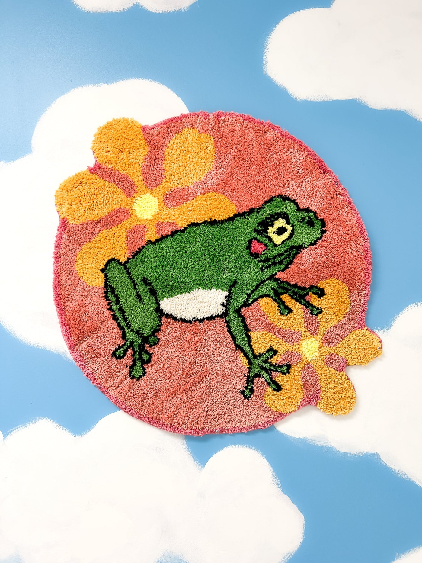 Frog and Flower Rug