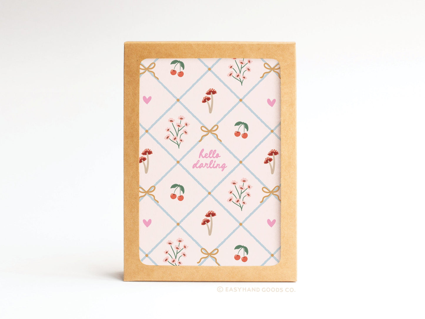 Hello Darling Coquette Folded Notes - Boxed Set of 10