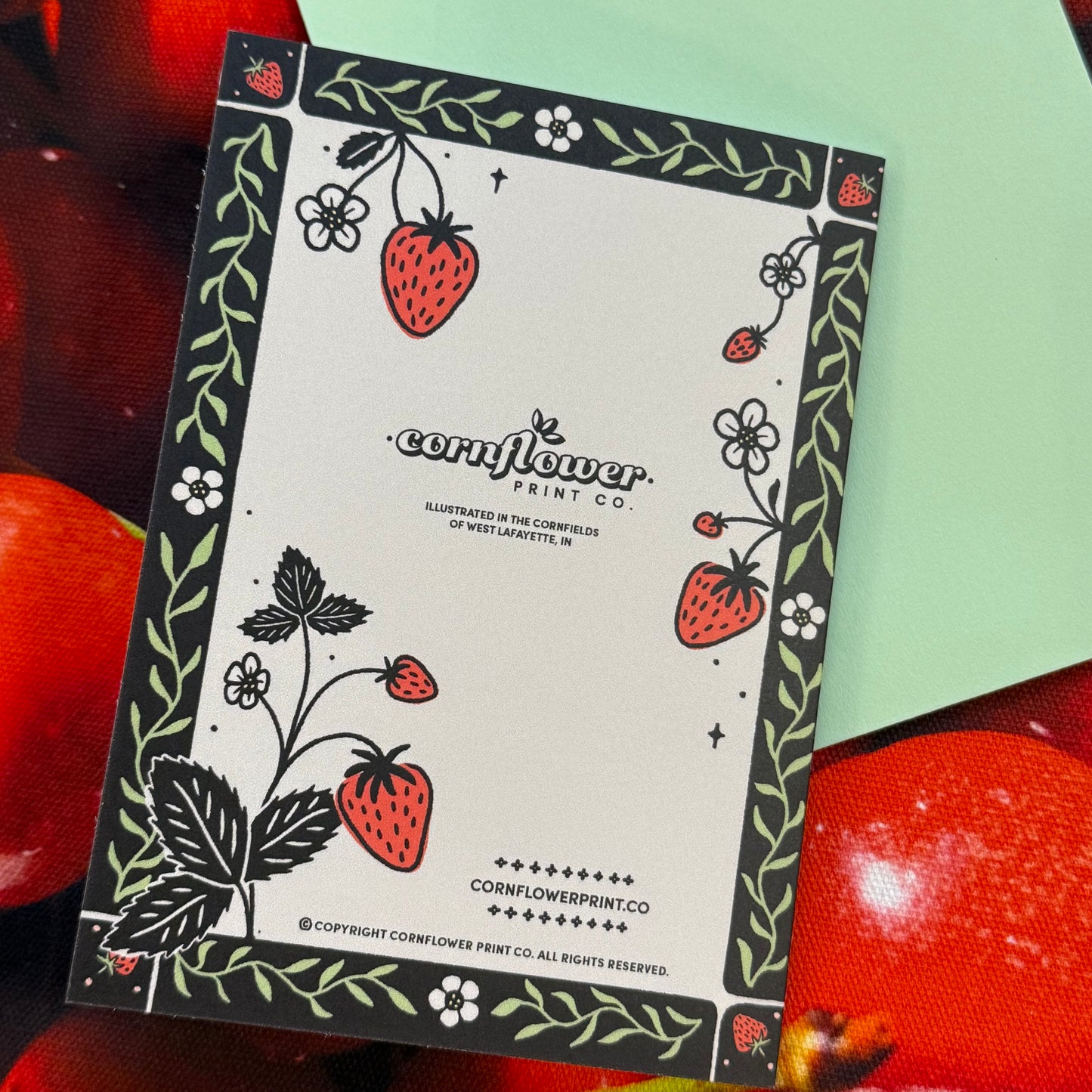 Sweet Birthday Strawberry Greeting Card