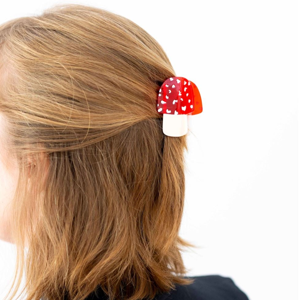Mini Mushroom Claw Clip