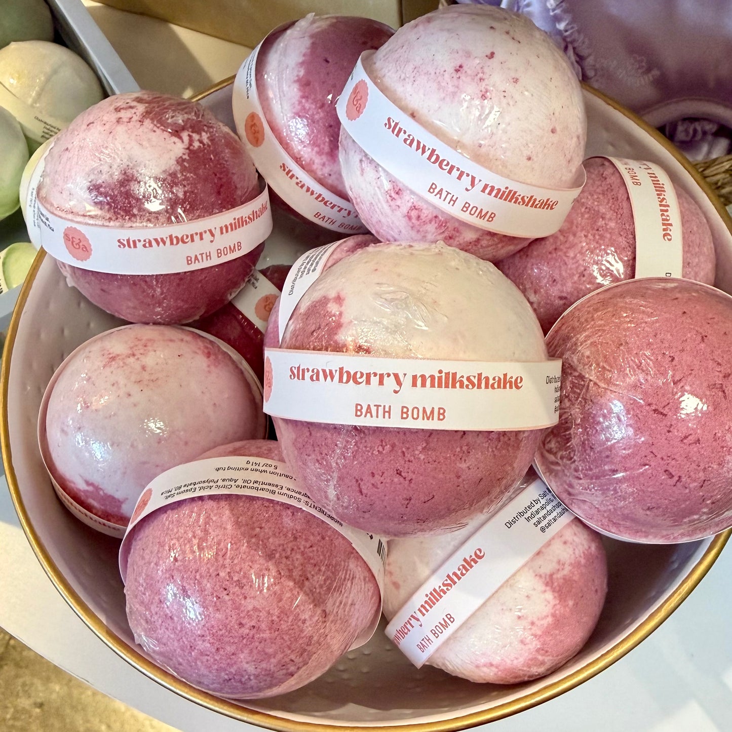 Strawberry Milkshake Bath Bomb