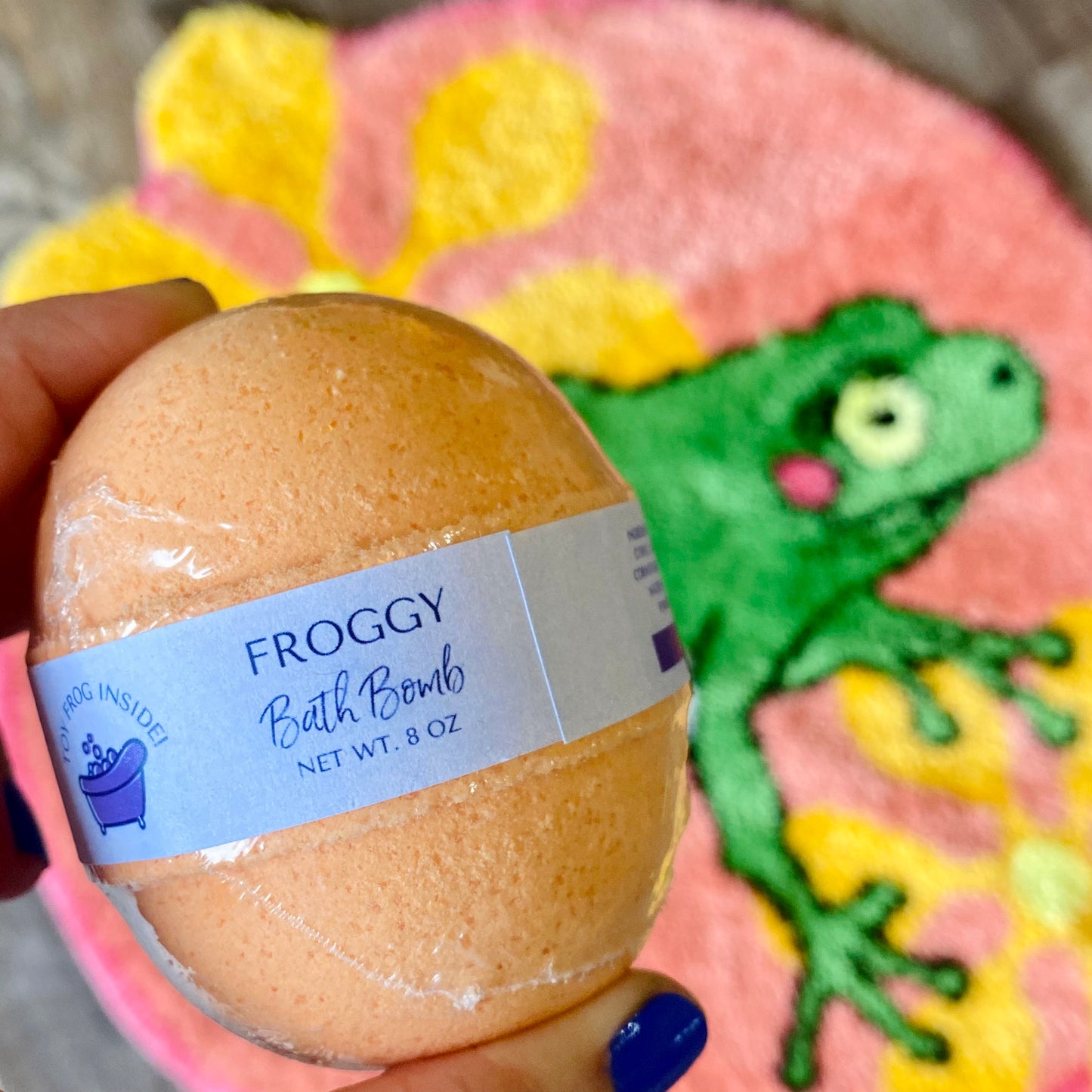 Froggy Toy Bath Bomb - Orange & Bergamot