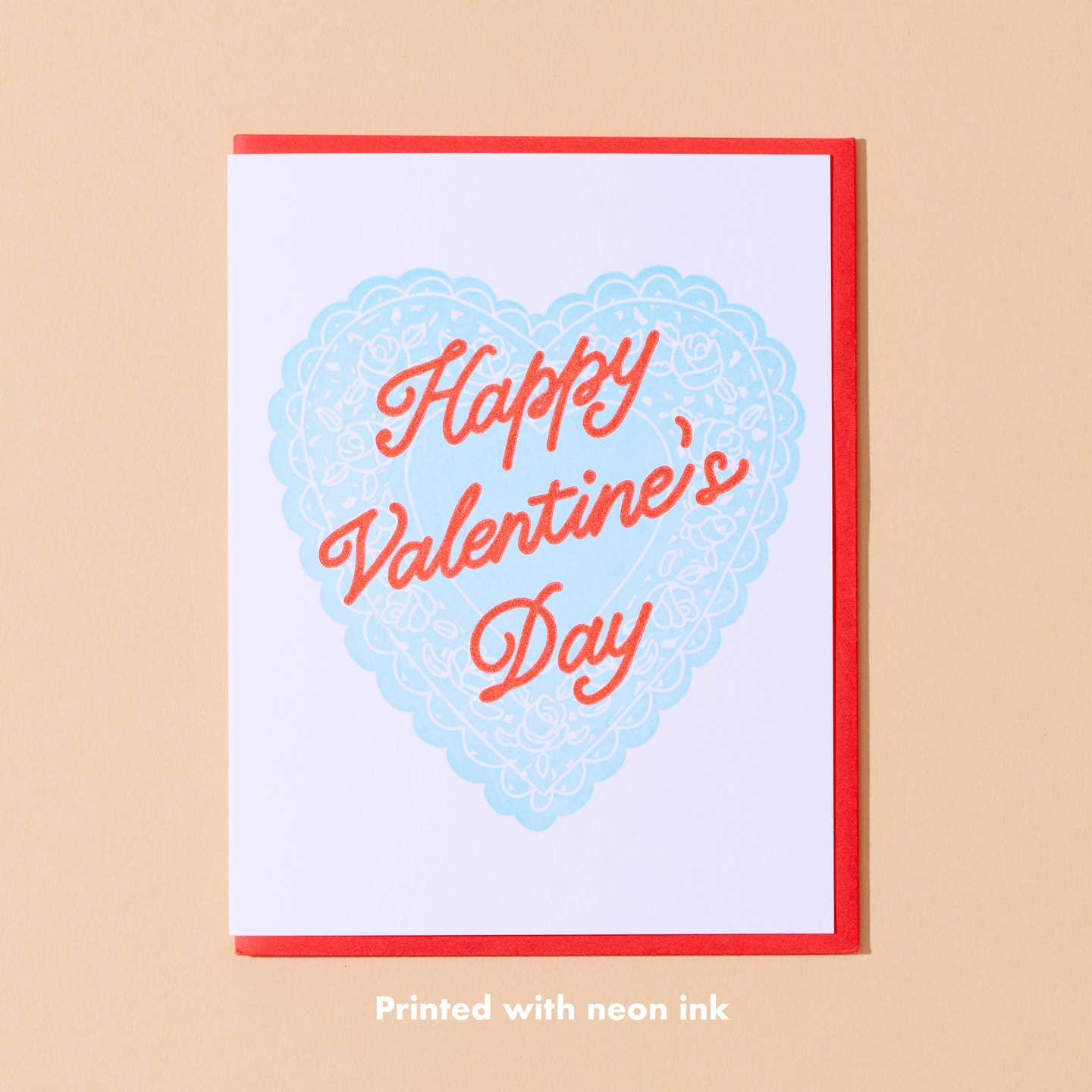 Vintage Valentine Letterpress Greeting Card